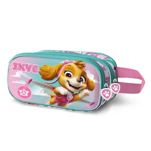 Paw Patrol La Patrulla Canina Fly-Estuche Portatodo 3D Doble, Rosa