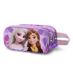 Disney Frozen 2 Violet-Estuche Portatodo 3D Doble, Lila