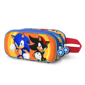 Sonic The Hedgehog Shadow-Estuche Portatodo 3D Doble, Multicolor