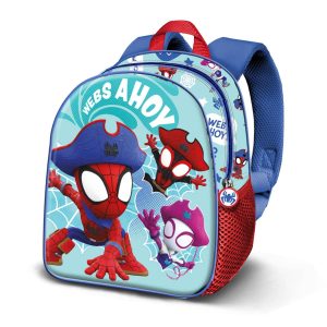 Marvel Spiderman Pirates-Mochila 3D Elite, Azul