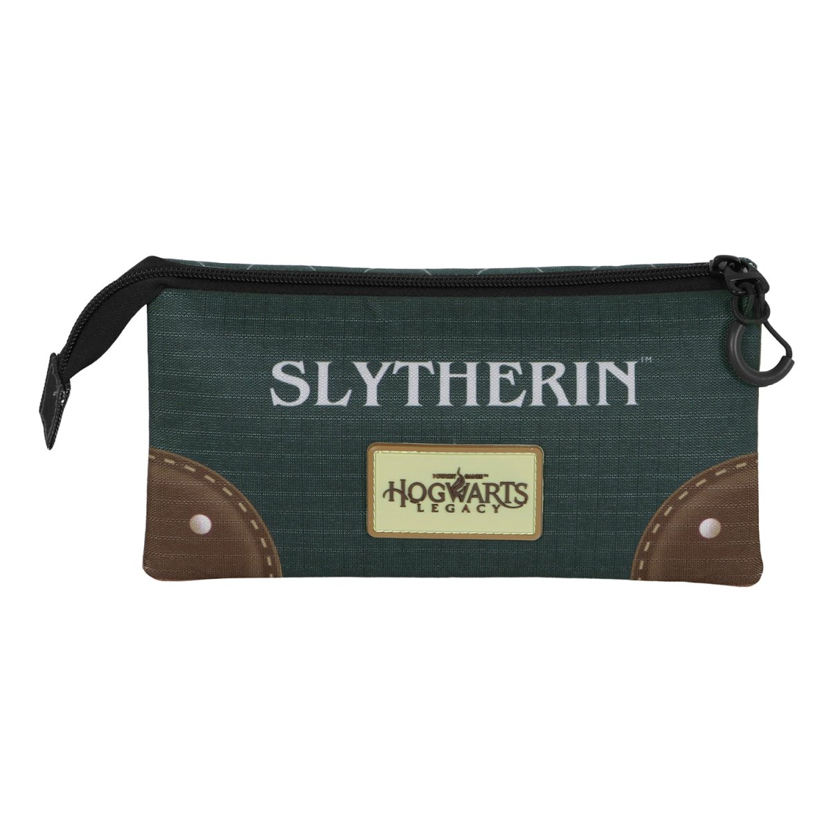 Harry Potter Legacy Slytherin-Estuche Portatodo Triple, Verde - Imagen 4