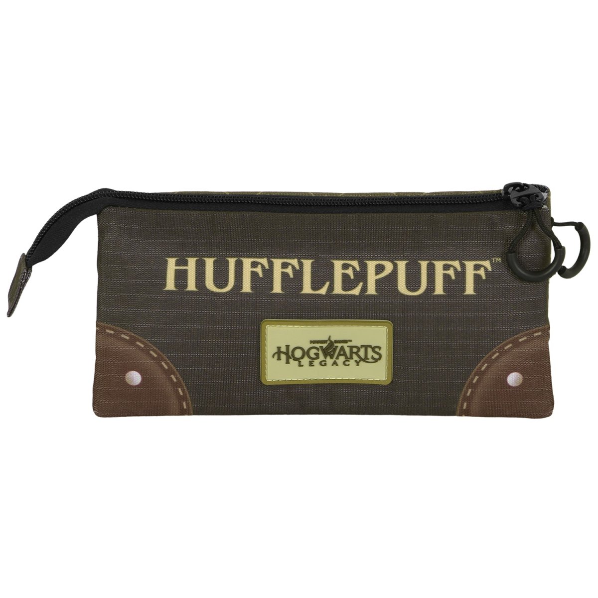 Harry Potter Legacy Hufflepuff-Estuche Portatodo Triple, Marrón - Imagen 4