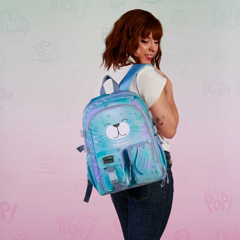 Oh My Pop! Sealy-Mochila Haru, Azul - Imagen 4
