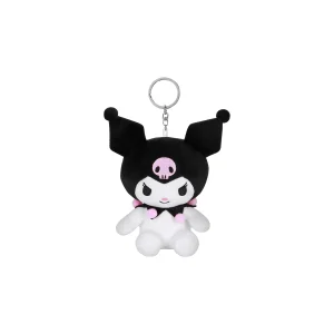 Hello Kitty Kuromi Icon-Llavero de Peluche Pequeño, Blanco