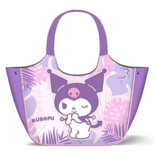 Hello Kitty Kuromi Funny-Bolsa de Playa Summer, Rosa