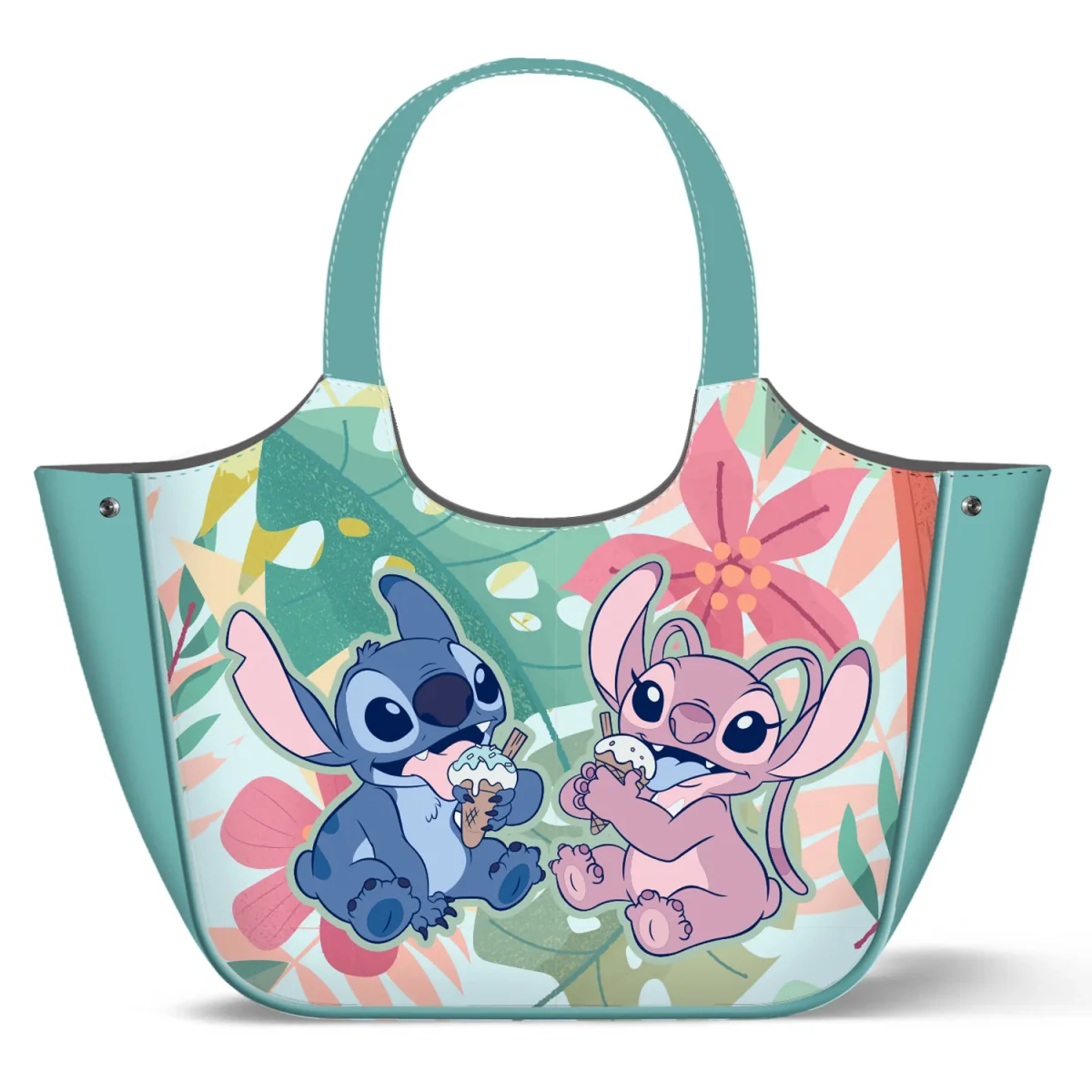 Disney Lilo y Stitch Vacay-Bolsa de Playa Summer, Multicolor - Imagen 2
