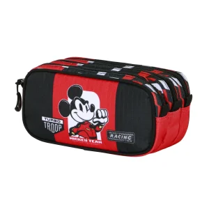 Disney Mickey Mouse Racing-Estuche Portatodo Trick FAN 2.2, Rojo
