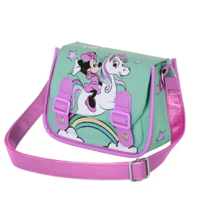 Disney Minnie Mouse Fantasy-Bolso Bandolera Satchel XS, Verde