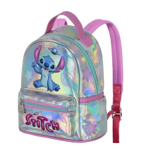 Disney Lilo y Stitch Cosmic-Mochila Heady Pequeña, Plateado