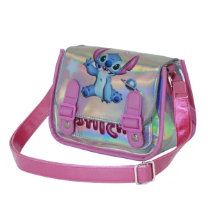 Disney Lilo y Stitch Cosmic-Bolso Bandolera Satchel XS, Plateado