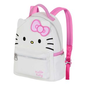 Hello Kitty Face-Mochila Heady, Blanco