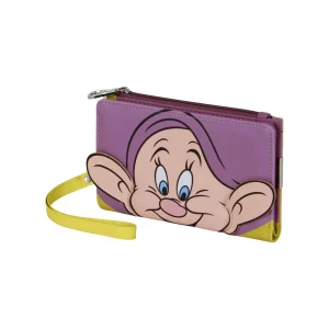 Disney Siete Enanitos Dopey-Billetero Slim, Morado