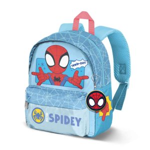 Marvel Spiderman Thwip-Mochila Joy + Accesorio, Azul