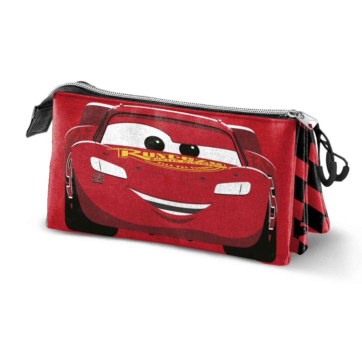 Disney Cars 3 Speed-Estuche Portatodo Triple, Rojo - Imagen 2