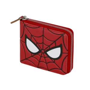 Marvel Spiderman Chibi-Wallet Man Zip, Rojo