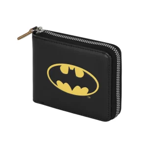 DC Comics Batman Bat-Wallet Man Zip, Negro