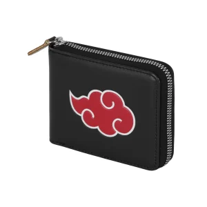 Naruto Clouds-Wallet Man Zip, Negro