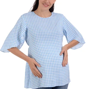 Blusa de maternidad con manga tipo mariposa