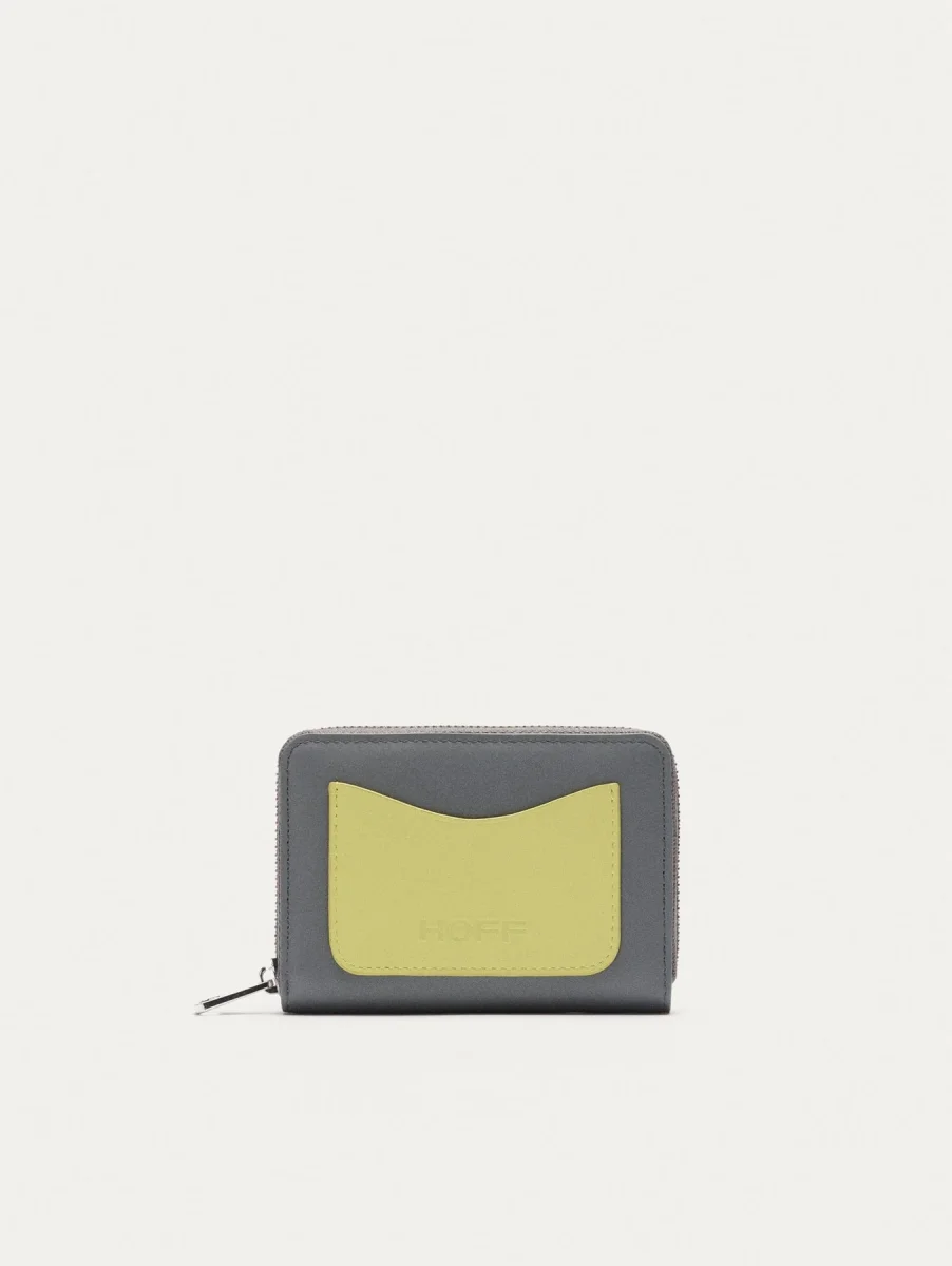 CARTERA PIEL GRIS