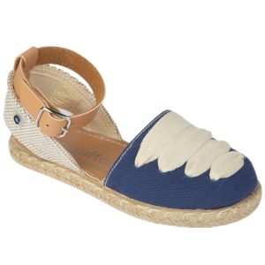 Esparteñas Niña Cordones Azul