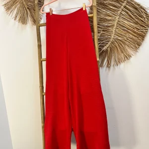 Pantalón Amplio Largo Rojo CF