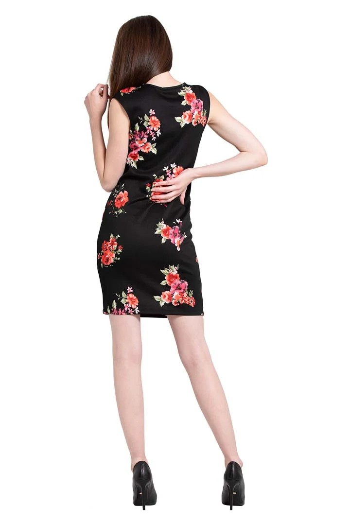 Vestido Para Embarazada Corto Floreado - Imagen 4