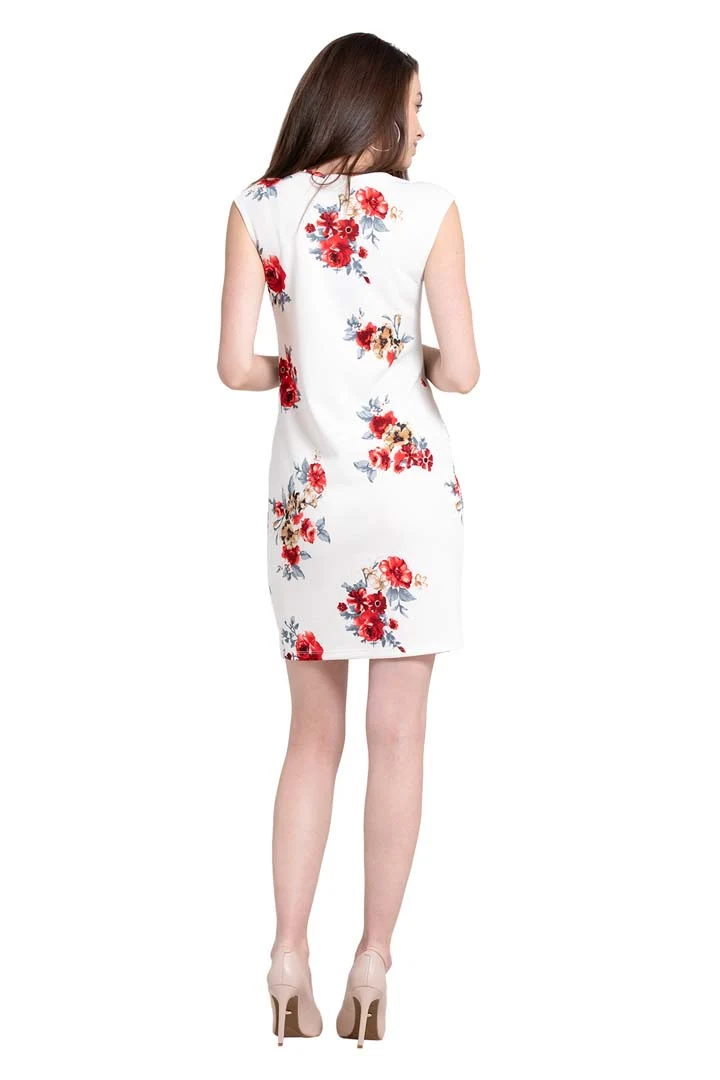 Vestido Para Embarazada Corto Floreado - Imagen 5