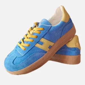 TENNIS EN CUERO AZUL URBAN FLEX