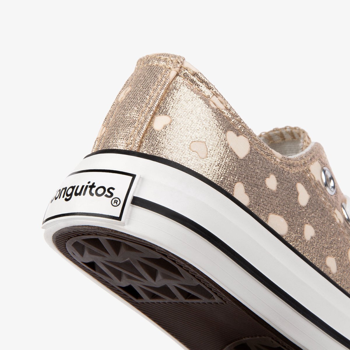 Zapatillas de Corazones Metalizado Platino ¡Brillan en la Oscuridad! - Imagen 4