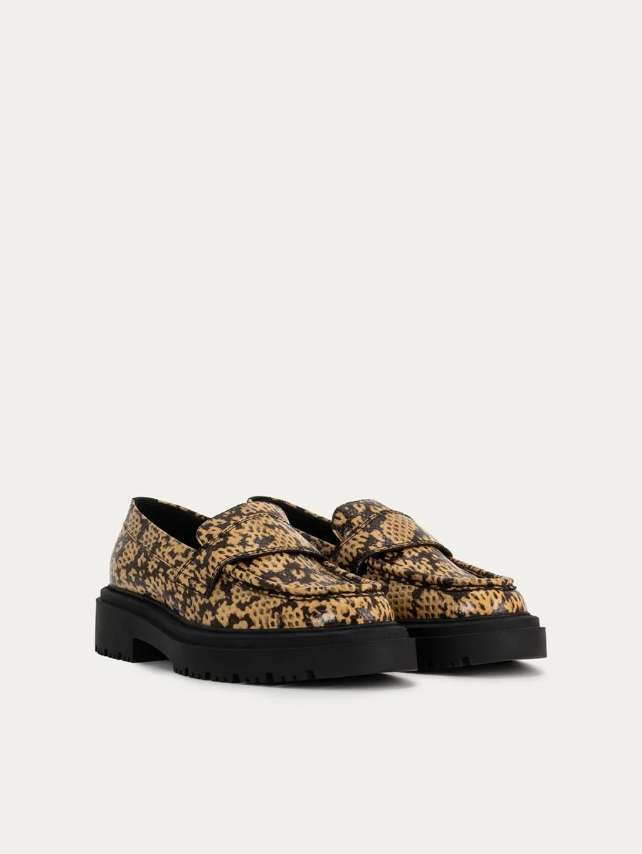 MOCASIN ANIMAL PRINT SCHOOL MARRÓN - Imagen 4