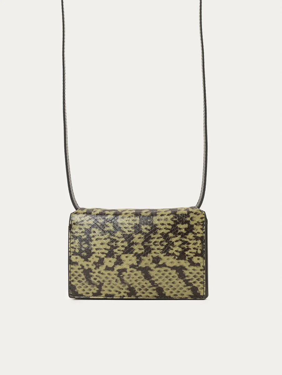 CARTERA CON CORREA ANIMAL PRINT VERDE - Imagen 3