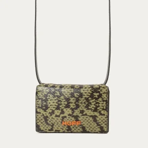 CARTERA CON CORREA ANIMAL PRINT VERDE