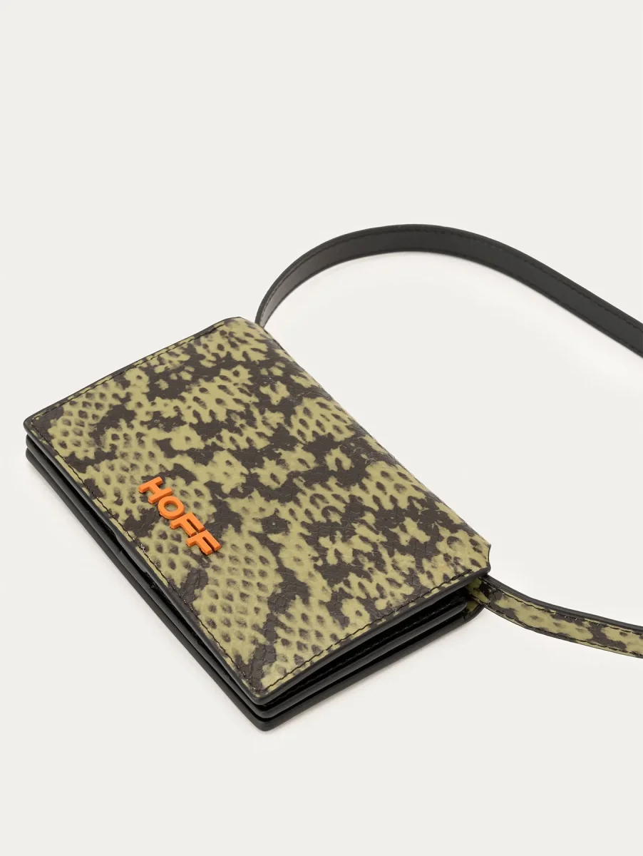 CARTERA CON CORREA ANIMAL PRINT VERDE - Imagen 4