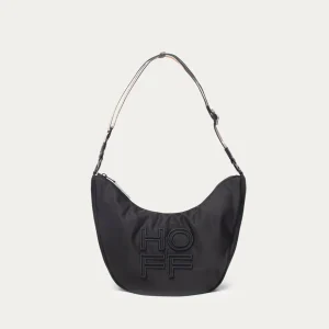 BOLSO HOBO NYLON LIBRARY NEGRO