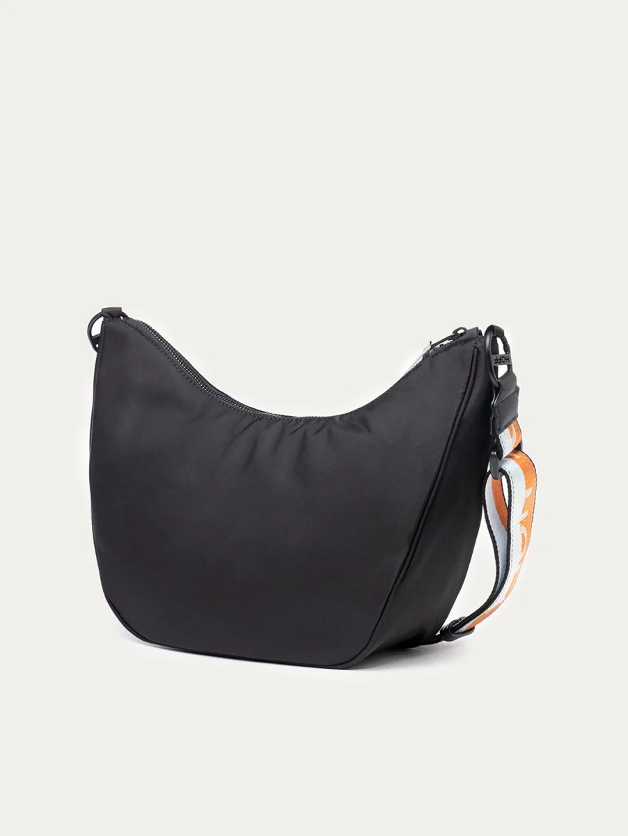 BOLSO HOBO NYLON LIBRARY NEGRO - Imagen 3
