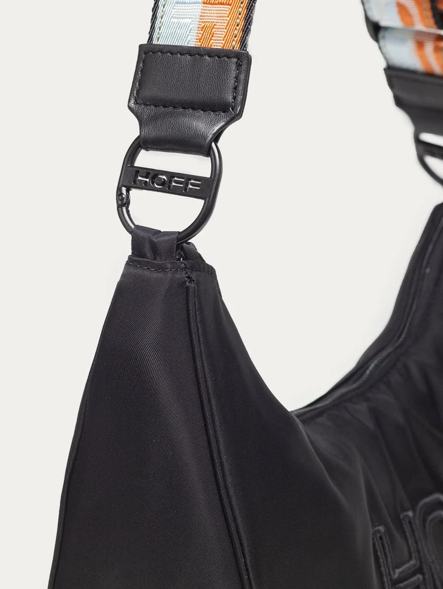 BOLSO HOBO NYLON LIBRARY NEGRO - Imagen 7