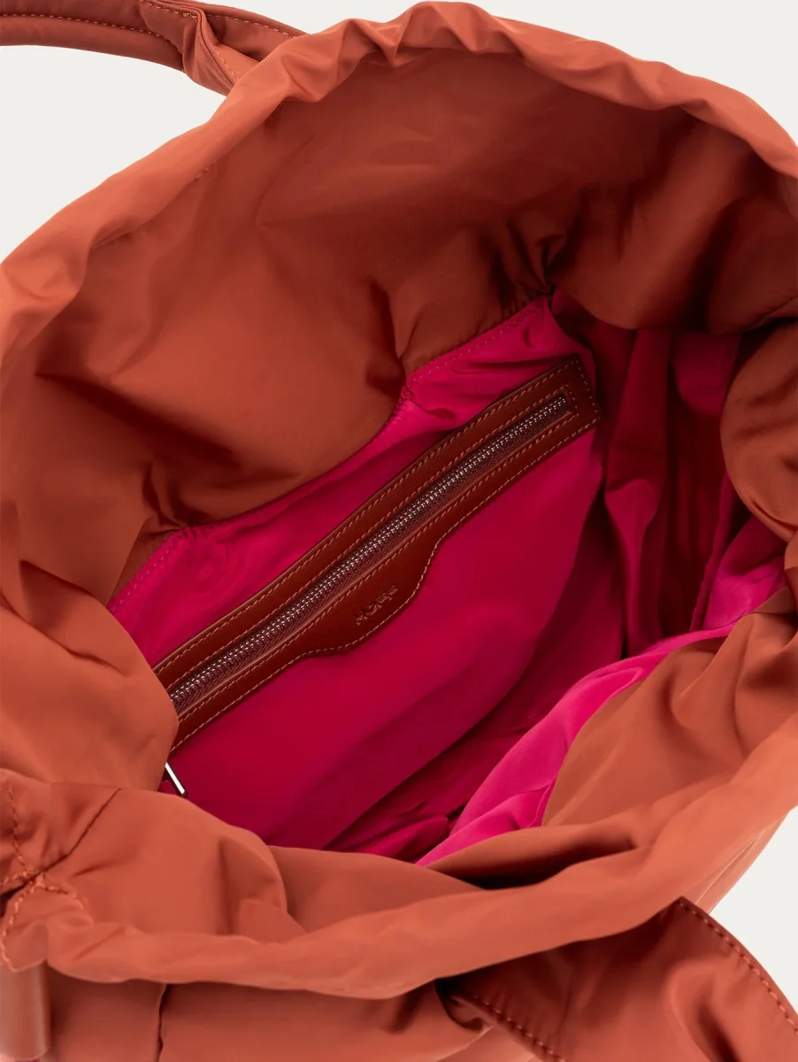 SHOPPER RAINIER NYLON TERRACOTA - Imagen 4