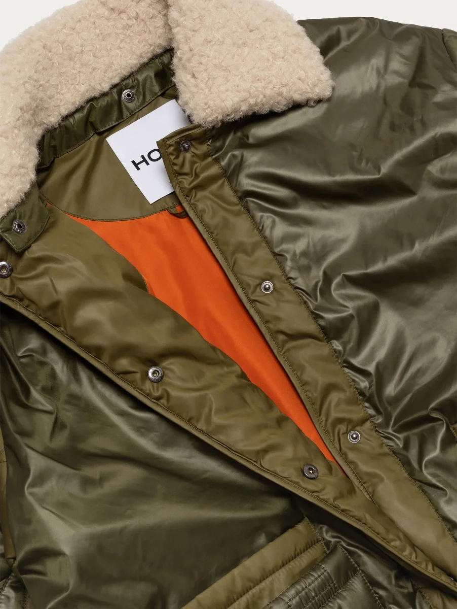 CHAQUETA ACOLCHADA CUELLO BORREGO JOHNNY CAQUI - Imagen 5