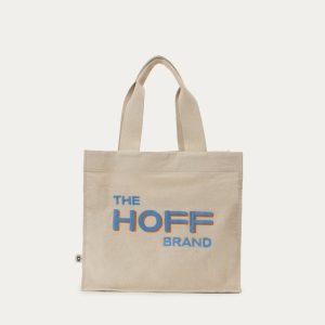 SHOPPER TEJIDO CON LOGO HOFF BORDADO BEIGE