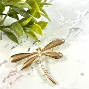 Broche Libélula Dorada