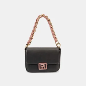 Bolso de Hombro con Bandolera Pepe Moll Clhara Negro