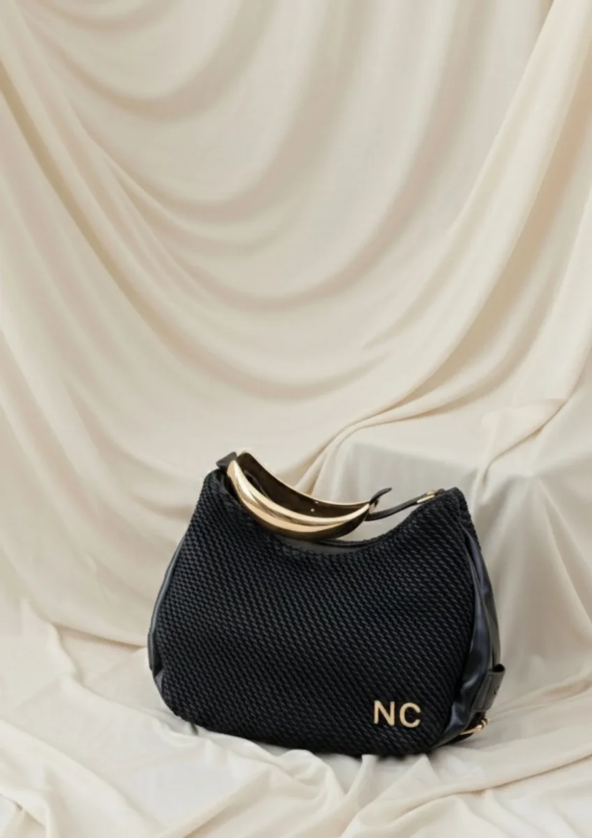 Bolso Góndola Soft Textura Noco asa metal - Imagen 4