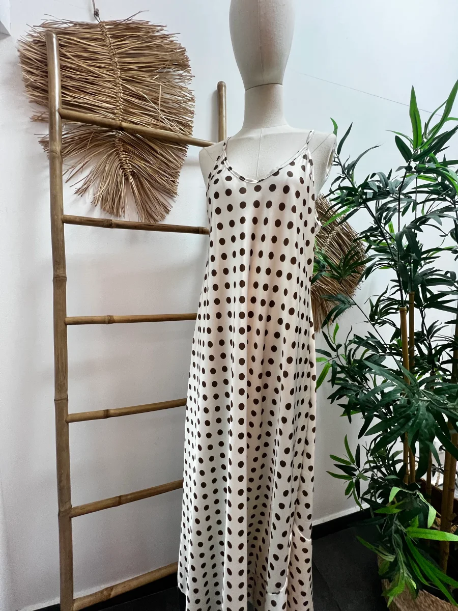 Vestido maxi lunares - Imagen 2