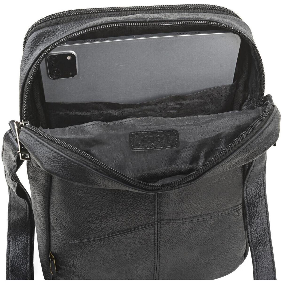 Bandolera Hombre Piel porta tablet (26x20 cm) Lois Steens - Imagen 9