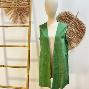Chaleco con bolsillo verde