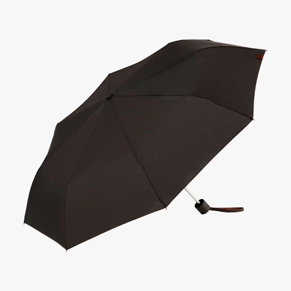 Paraguas plegable manual Bisetti Black-Brown - Imagen 3