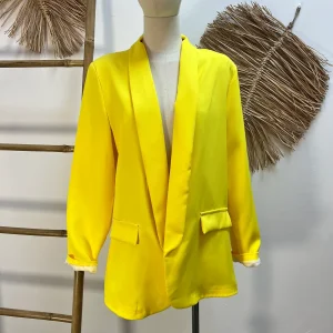 Blazer básica amarilla