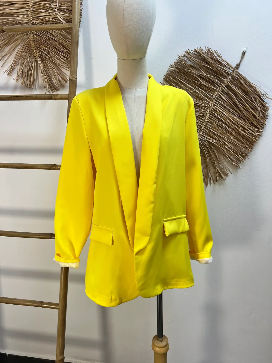 Blazer básica amarilla - Imagen 2