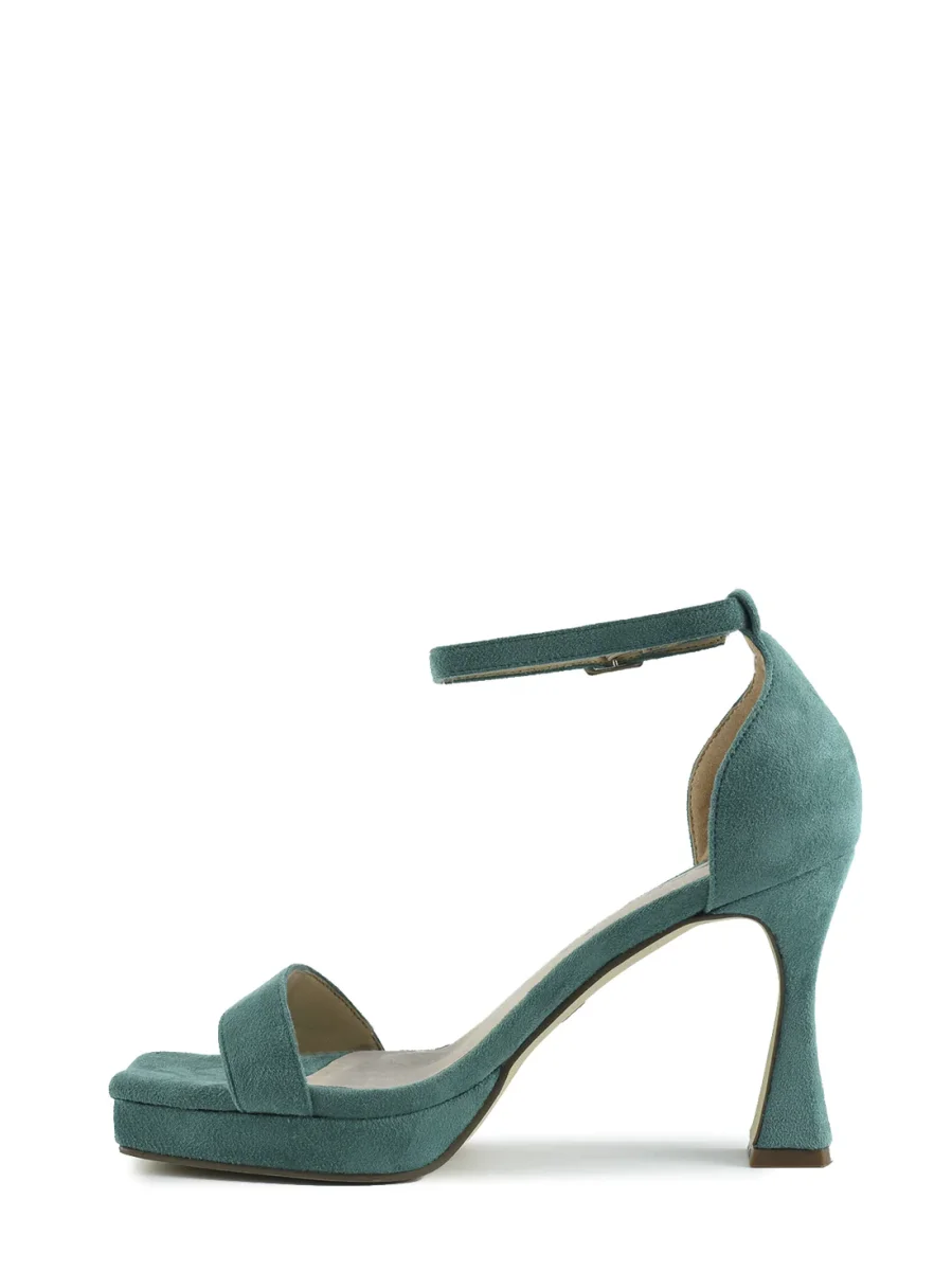 Sandalia Verde Tacón Azarey - Imagen 4