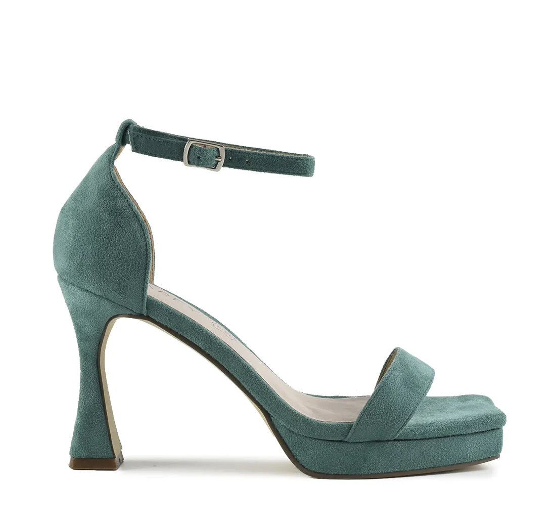 Sandalia Verde Tacón Azarey